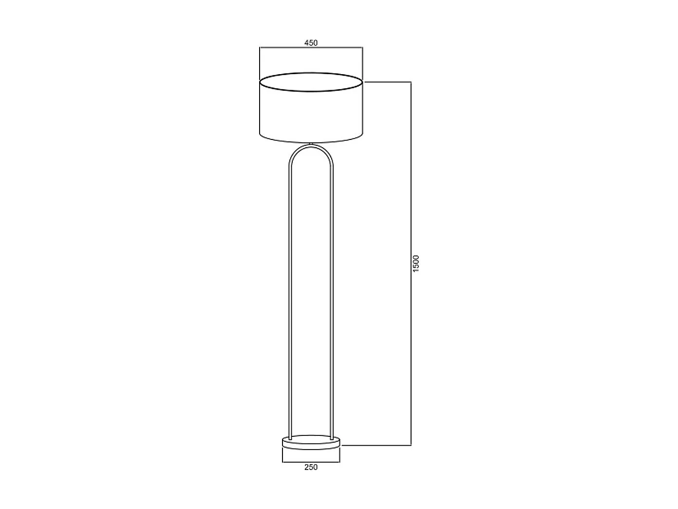 Lampadaire en acier et marbre - D. 45 x H. 150 cm - Bleu canard - NOUR