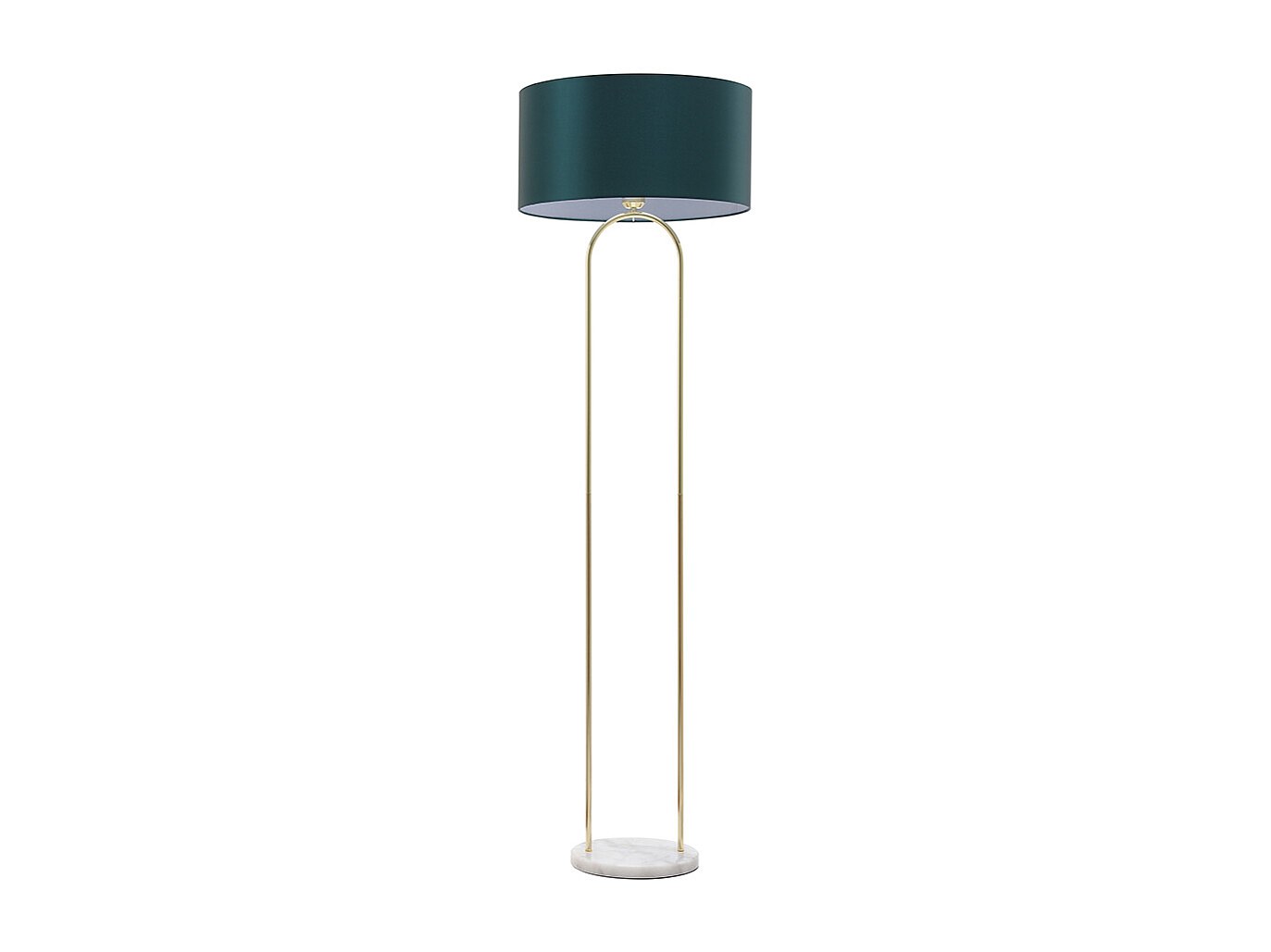 Stehleuchte - Stahl & Marmor - 45 x 150 cm - Blaugrün - NOUR günstig online kaufen