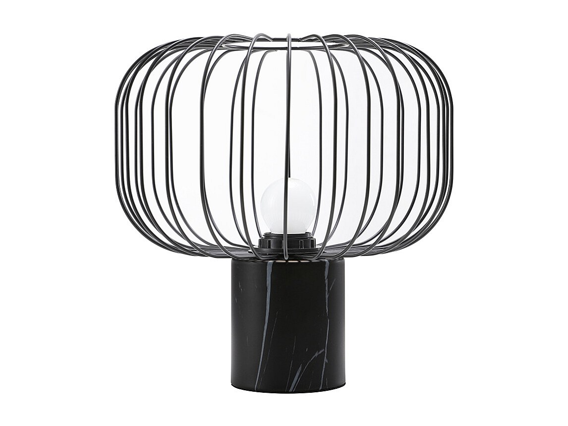 Tischleuchte - Metall - 26 x 26 cm - Schwarz - ANDROMAQUE günstig online kaufen