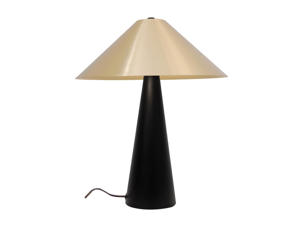 Tischleuchte - Metall - 30 x 38 cm - Schwarz & Goldfarben - JELVA günstig online kaufen