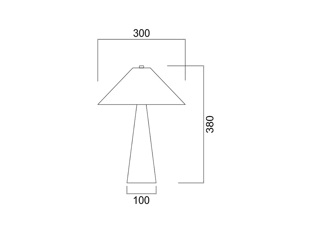 Lampe à poser en métal - D. 30 x H. 38 cm - Noir et doré - JELVA