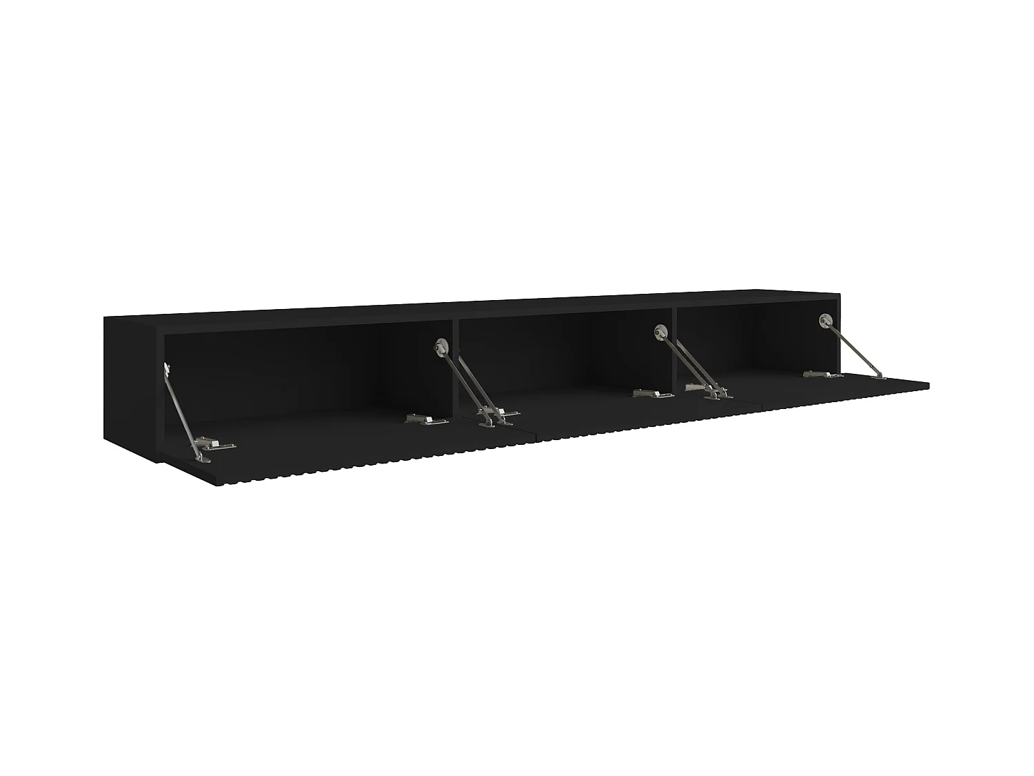 Mueble de TV flotante con 3 puertas - Negro - DANTAY de Pascal Morabito