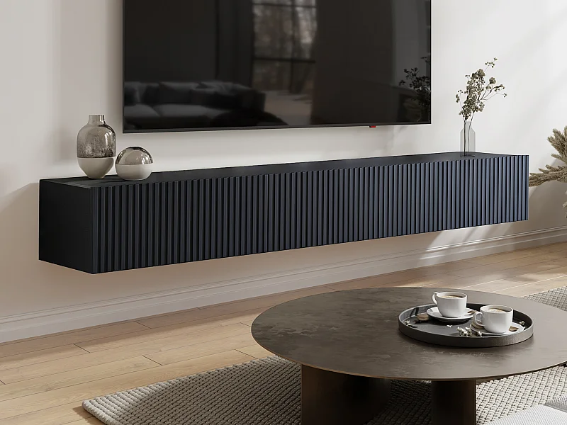 Mobile TV sospeso con 3 ante Nero  - DANTAY di PASCAL MORABITO