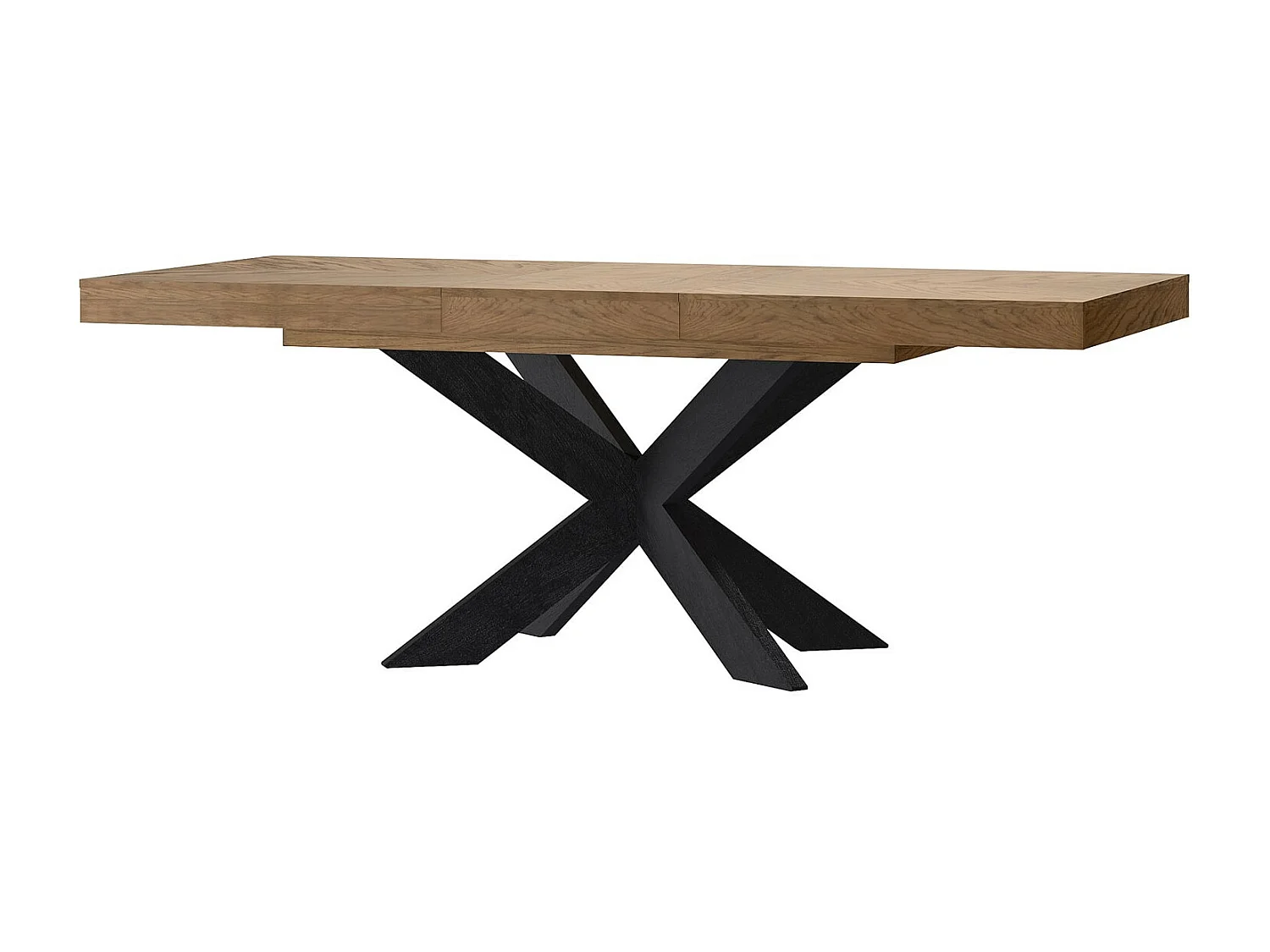 ESSTISCH Cozy Eiche Rustikal 160 - 210 / 95 / 77cm