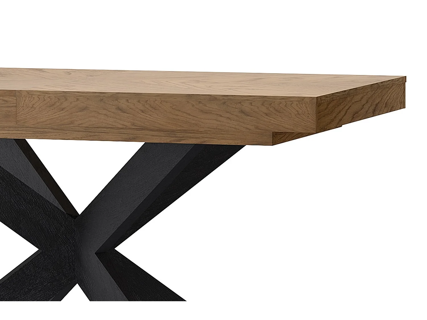 ESSTISCH Cozy Eiche Rustikal 160 - 210 / 95 / 77cm