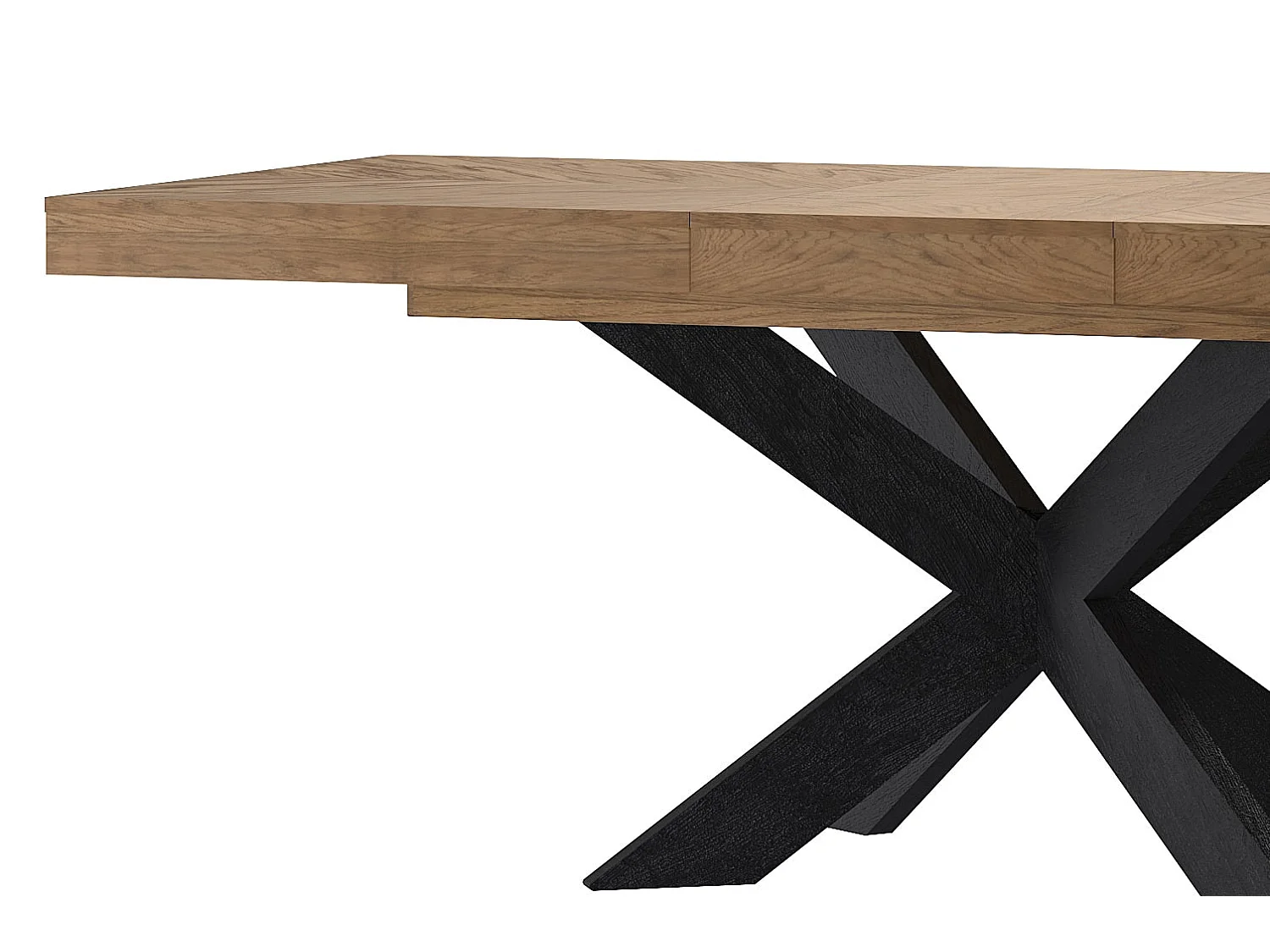 ESSTISCH Cozy Eiche Rustikal 160 - 210 / 95 / 77cm