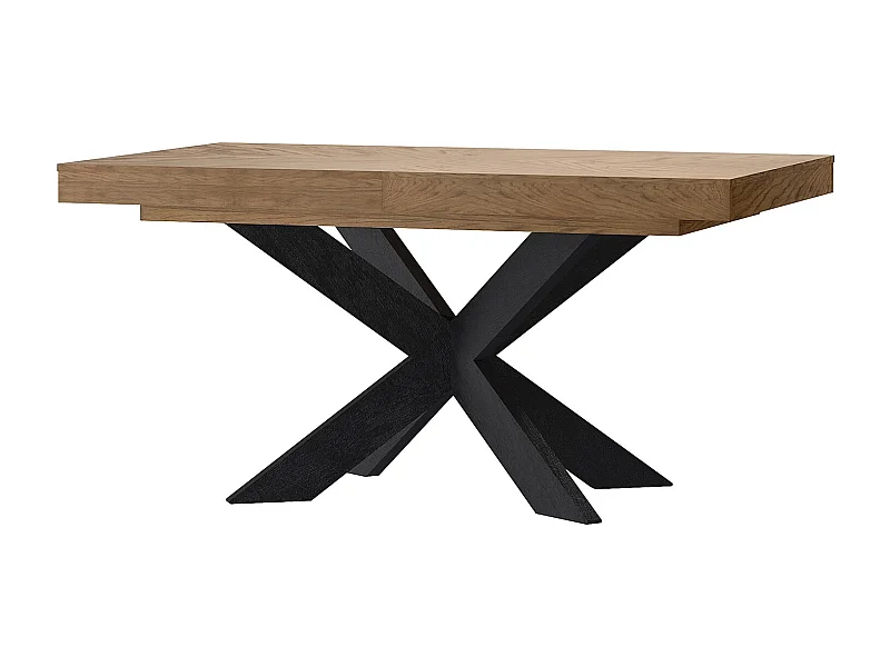 ESSTISCH Cozy Eiche Rustikal 160 - 210 / 95 / 77cm