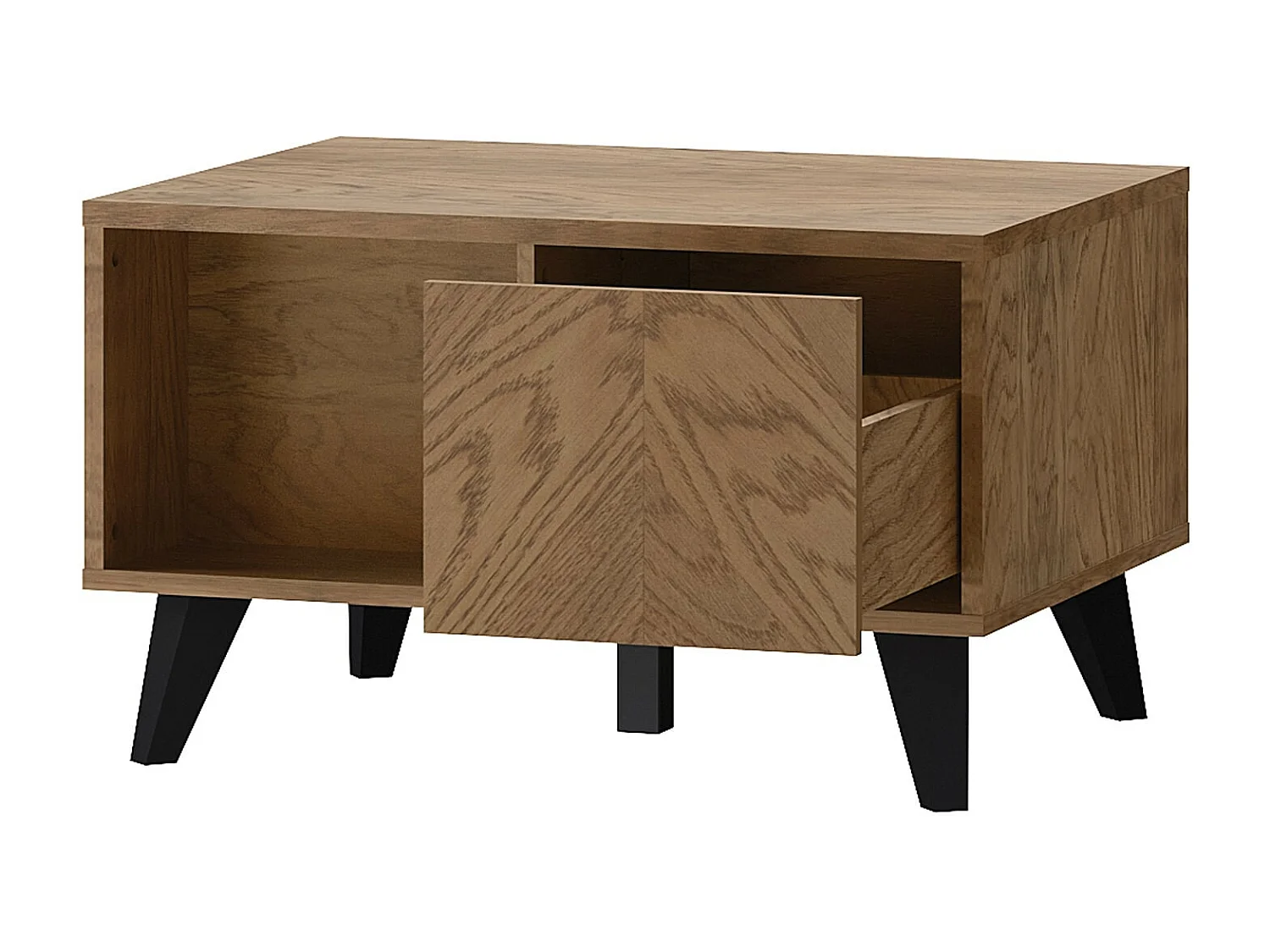 COUCHTISCH Cozy Eiche Rustikal 80 / 60 / 48cm