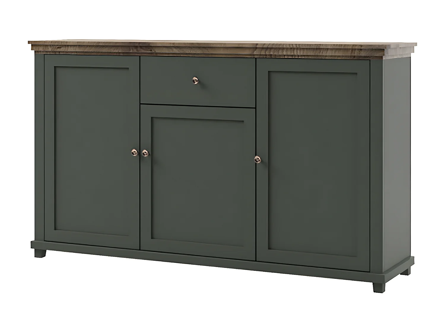 WOHNZIMMER-SET Evora grün / Eiche Lefkas 5-teilig