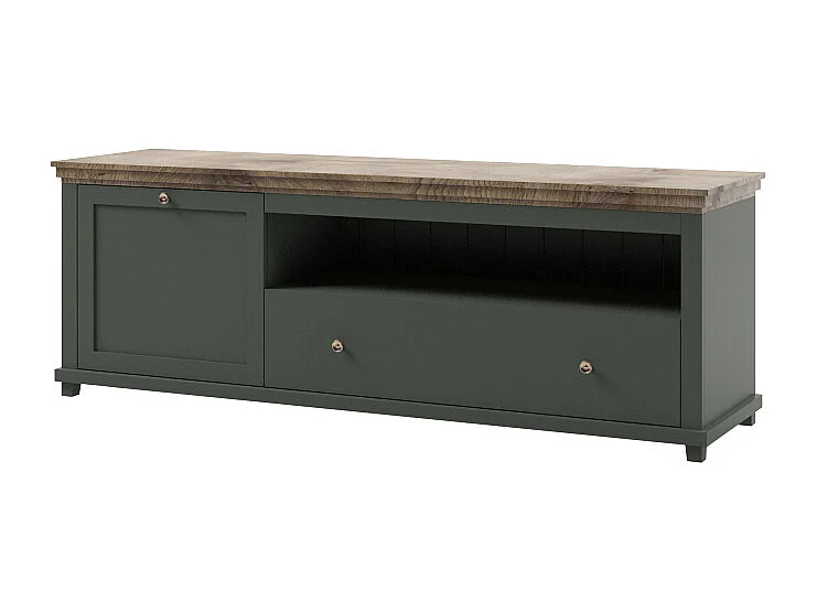 WOHNZIMMER-SET Evora grün / Eiche Lefkas 5-teilig