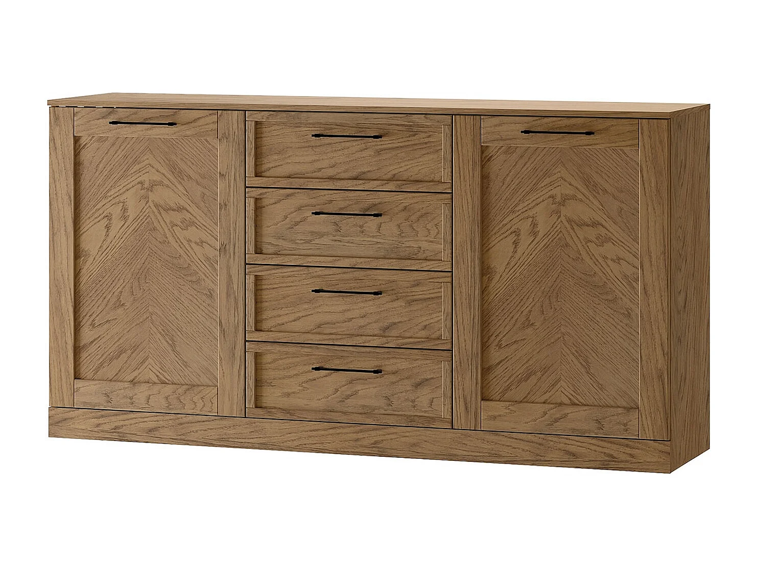 KOMMODE Cozy Eiche Rustikal 170 / 42 / 90cm