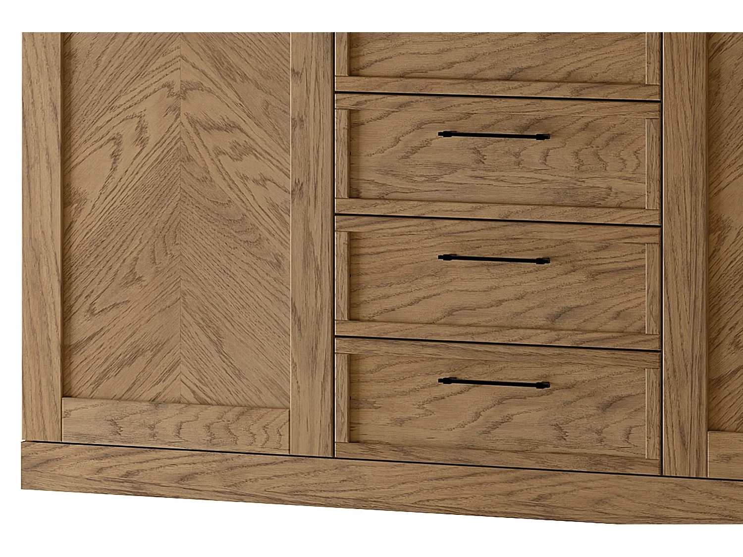 KOMMODE Cozy Eiche Rustikal 170 / 42 / 90cm