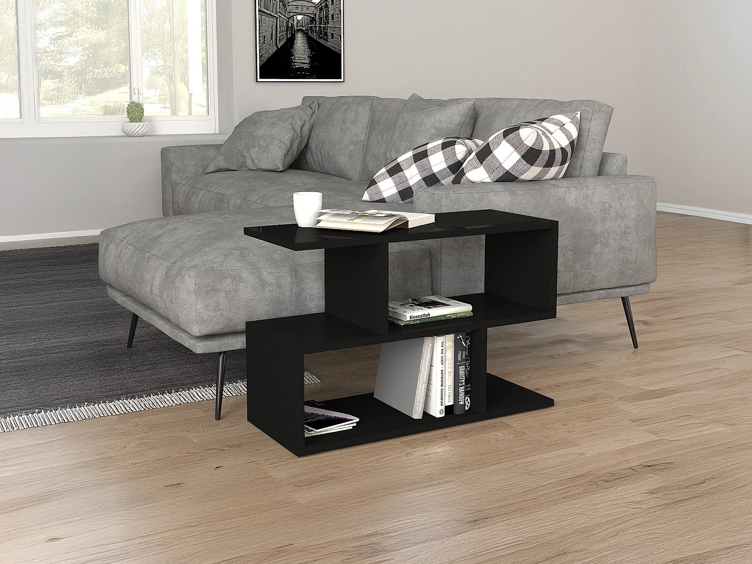 Lowboard - Schwarz - ULDAN