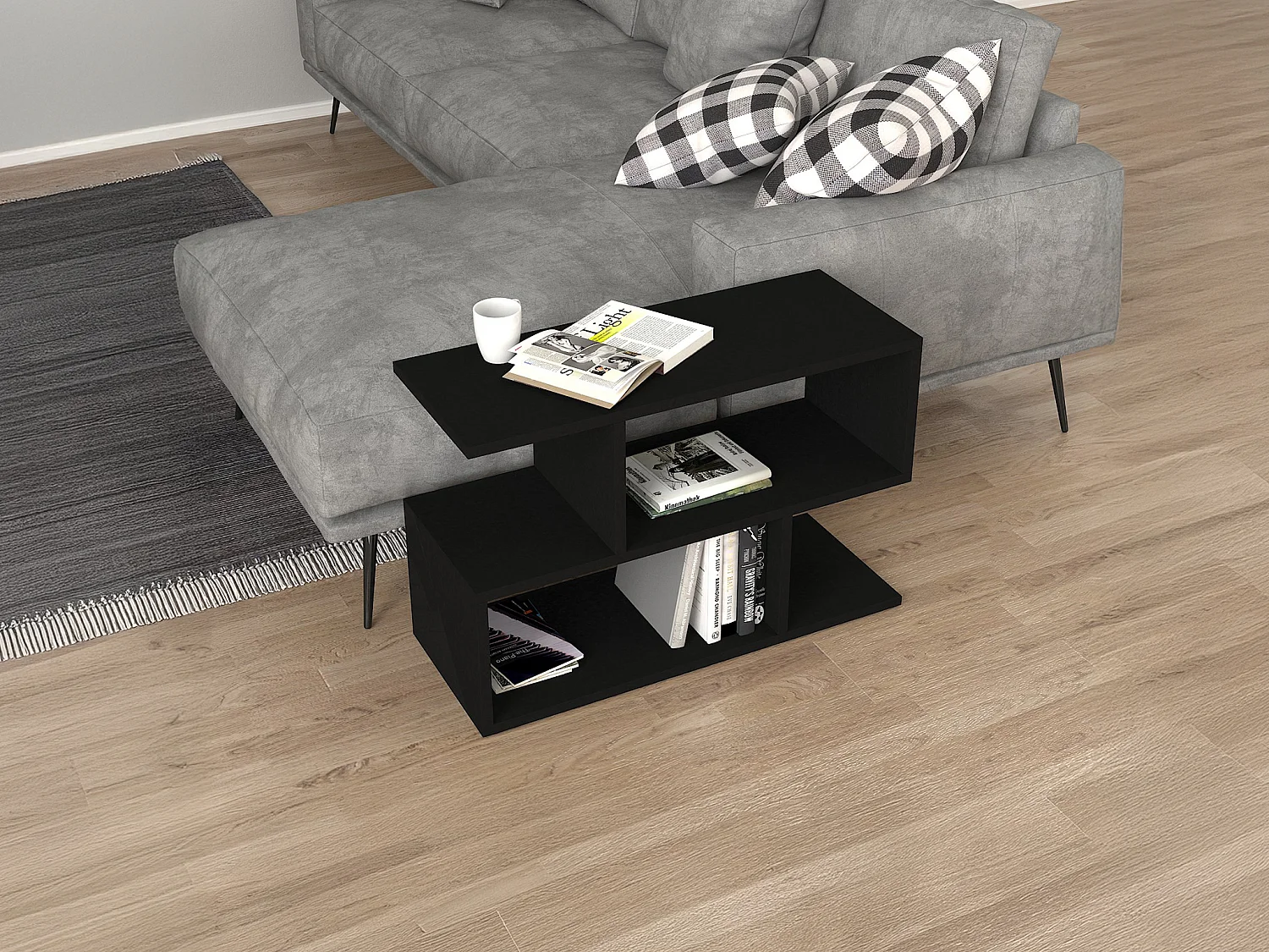 Lowboard - Schwarz - ULDAN