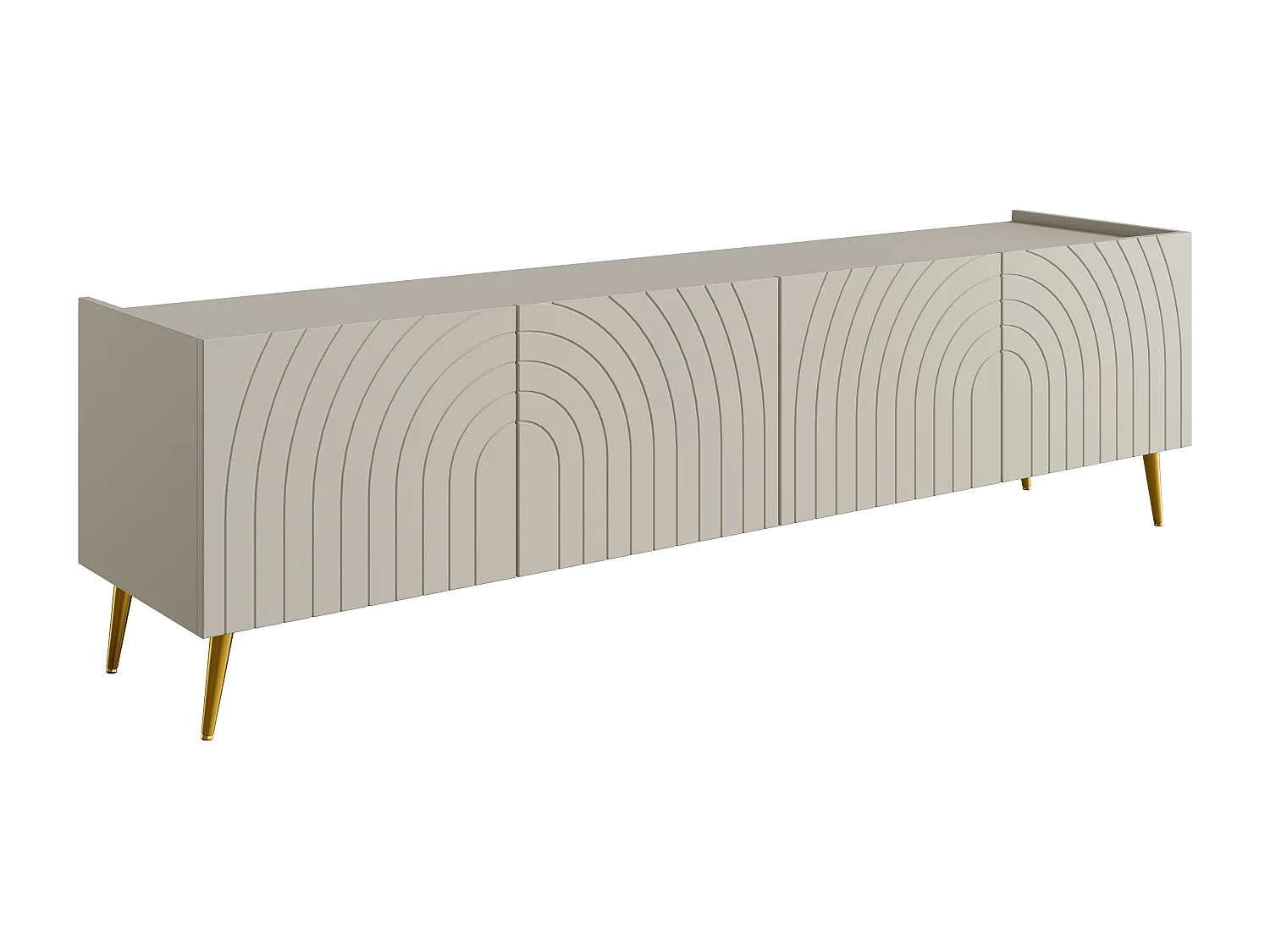 Meuble TV avec 4 portes - Beige - NORSIM de Pascal Morabito