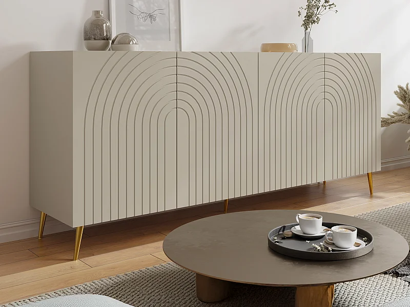 Credenza con 4 ante Beige  - NORSIM di PASCAL MORABITO