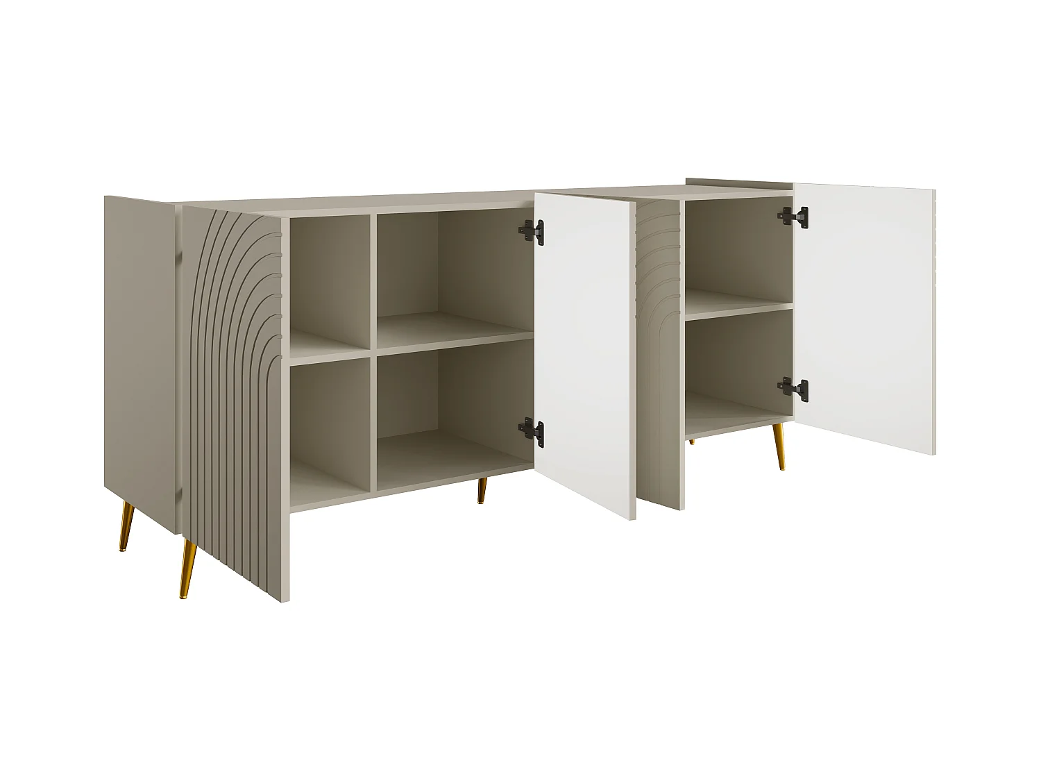 Aparador con 4 puertas - Beige - NORSIM de Pascal Morabito