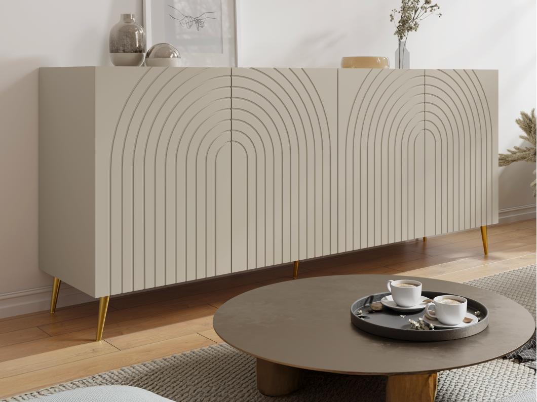 Buffet avec 4 portes - Beige - NORSIM de Pascal Morabito