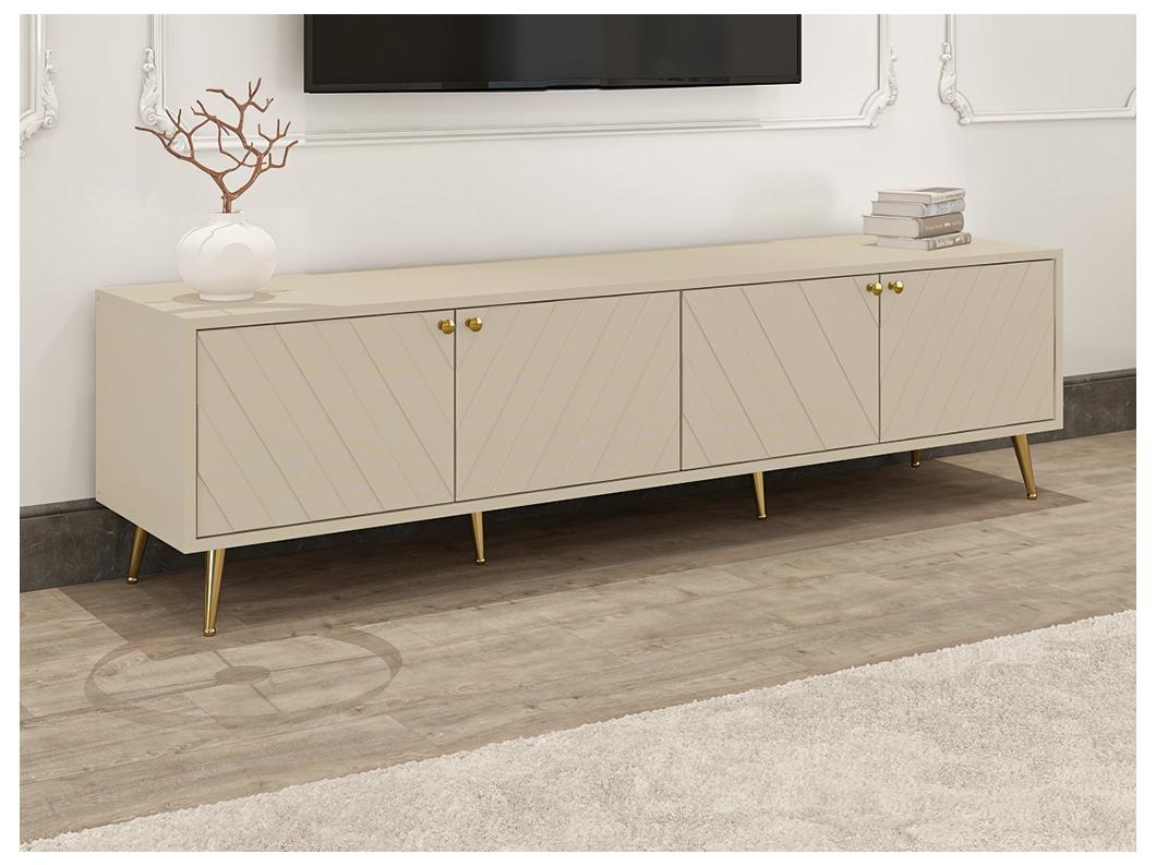 Meuble TV avec 4 portes - Beige - TEODA de Pascal Morabito