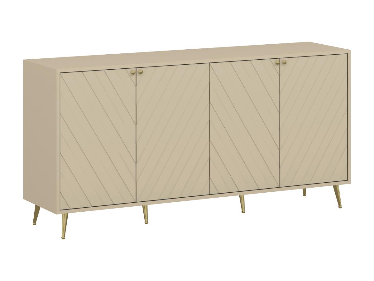 Sideboard mit 4 Türen - Beige - TEODA von Pascal Morabito günstig online kaufen