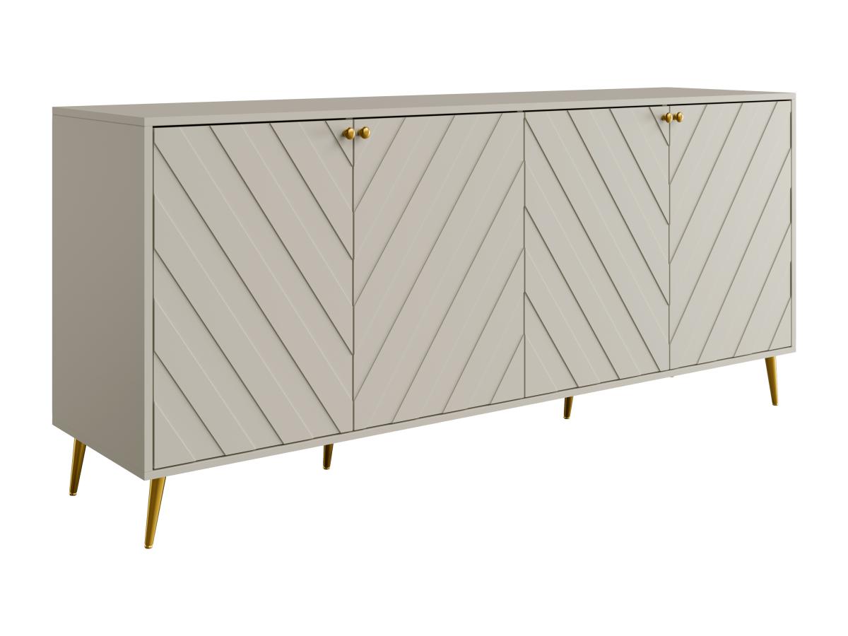 Sideboard mit 4 Türen - Beige - TEODA von Pascal Morabito günstig online kaufen
