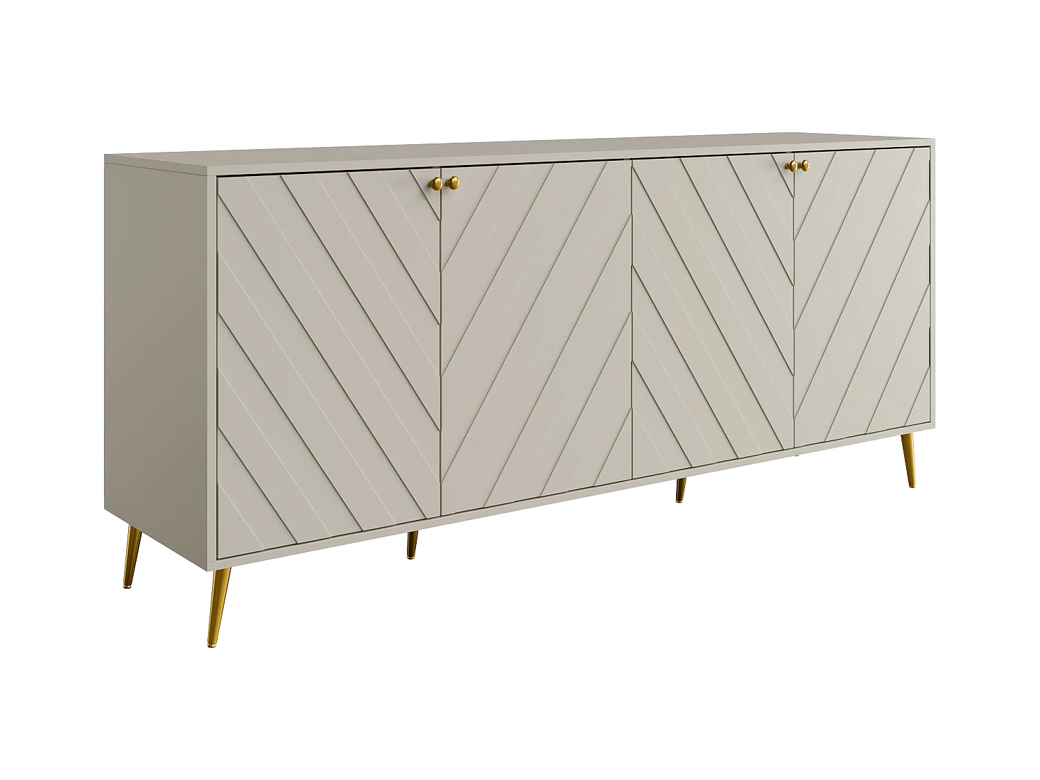 Buffet med 4 dörrar - Beige - TEODA av Pascal Morabito