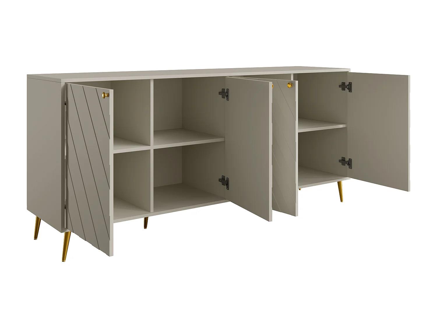 Buffet med 4 dörrar - Beige - TEODA av Pascal Morabito