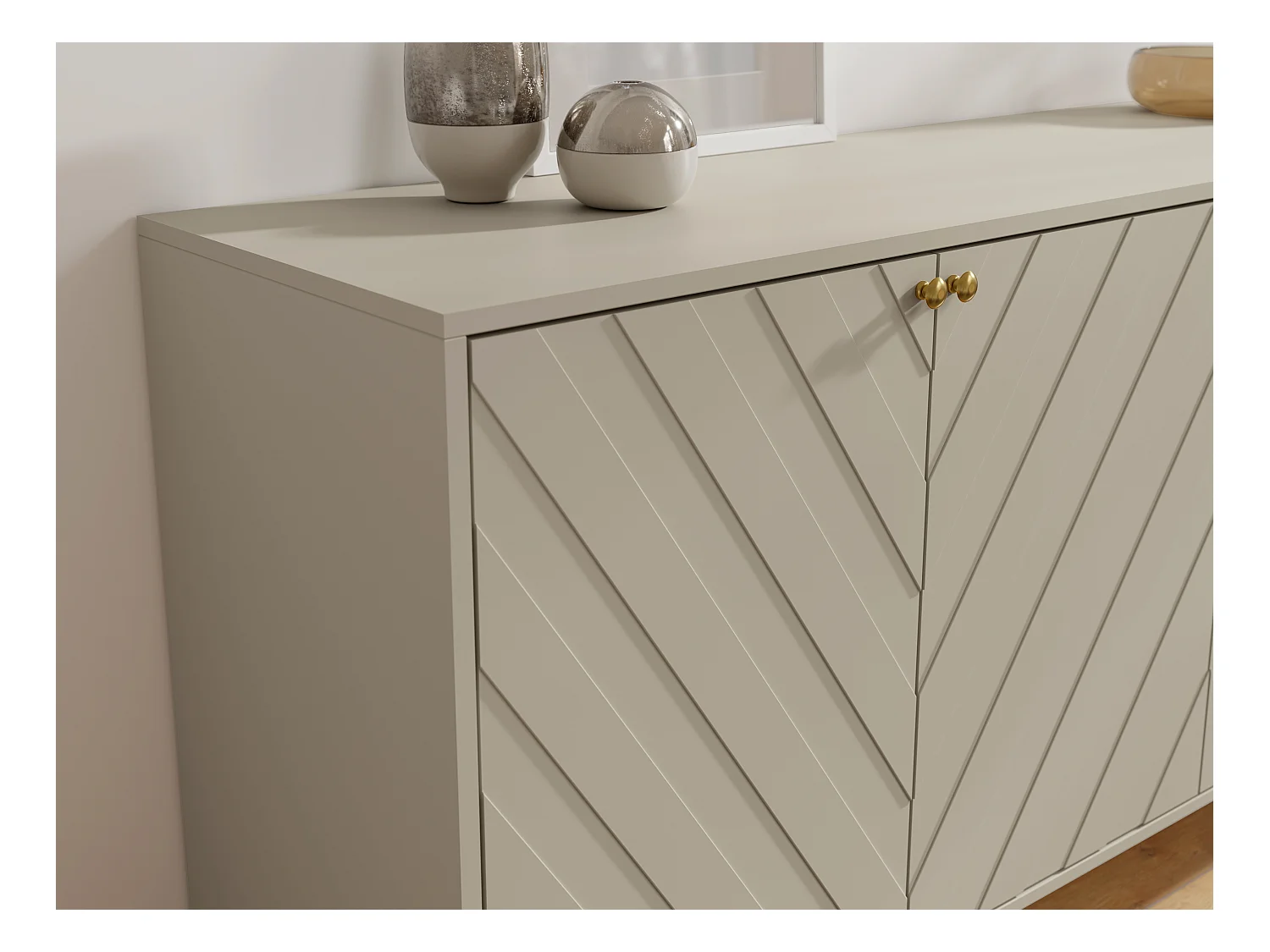 Buffet med 4 dörrar - Beige - TEODA av Pascal Morabito