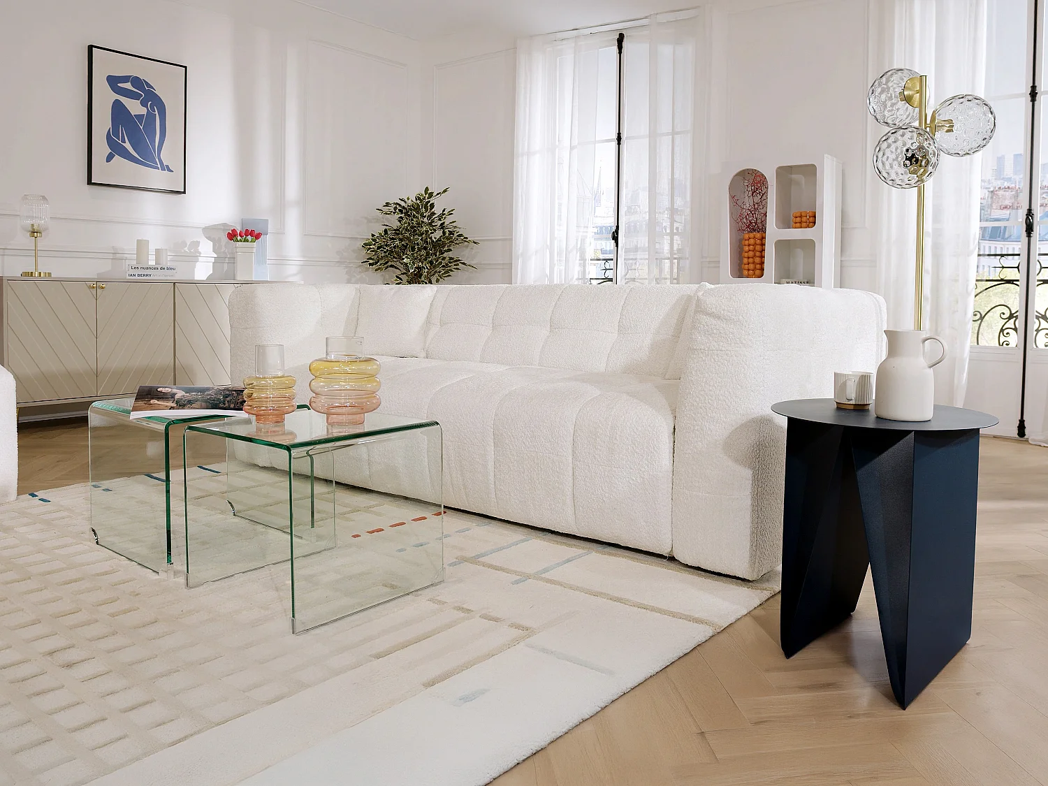 Buffet avec 4 portes - Beige - TEODA de Pascal Morabito