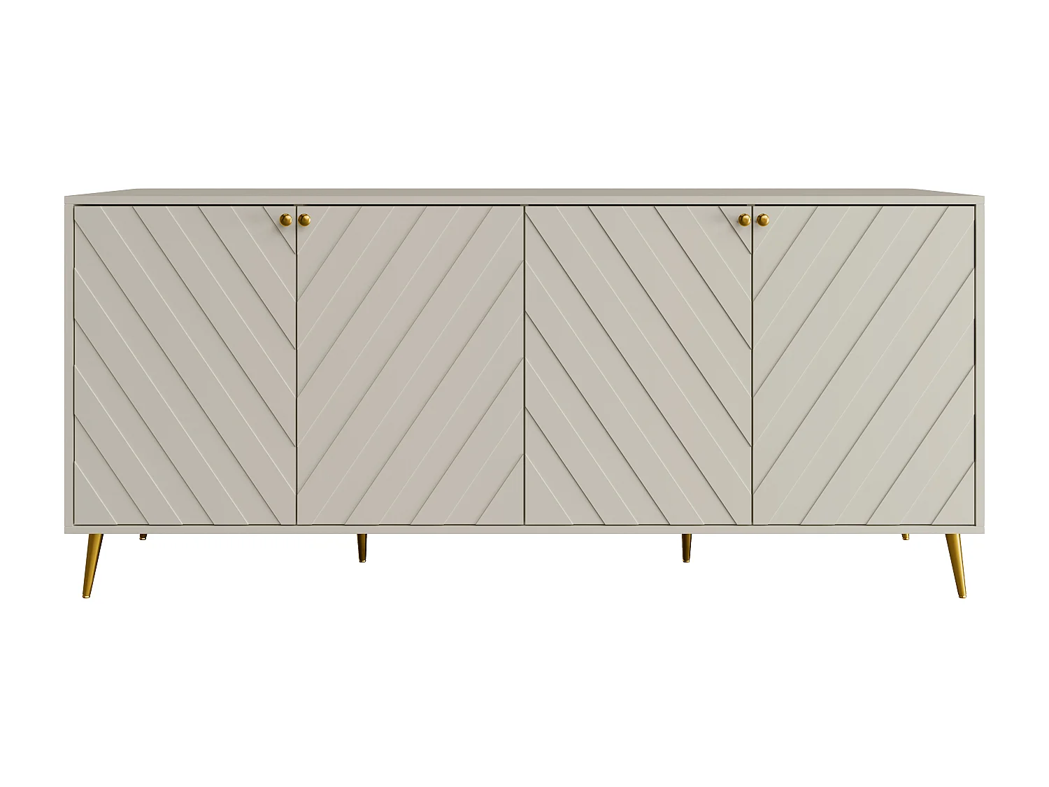 Aparador con 4 puertas - Beige - TEODA de Pascal Morabito