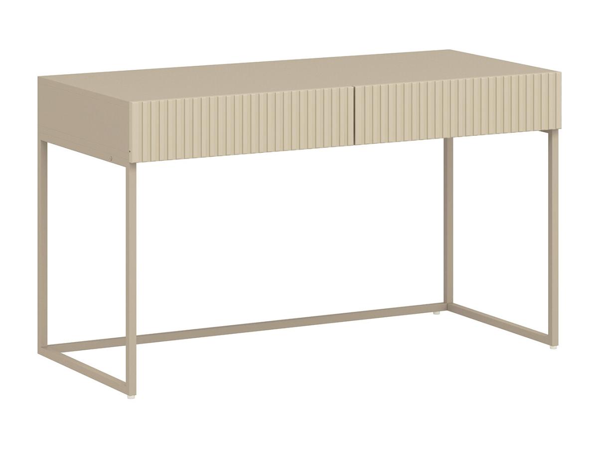 Schreibtisch mit 2 Schubladen - Beige - CALDRIN von Pascal Morabito günstig online kaufen