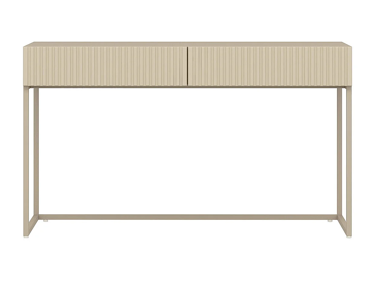 Bureau avec 2 tiroirs - Beige - CALDRIN de Pascal Morabito