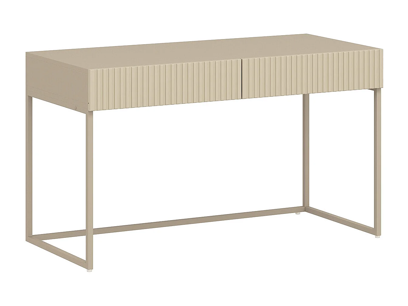 Bureau avec 2 tiroirs - Beige - CALDRIN de Pascal Morabito