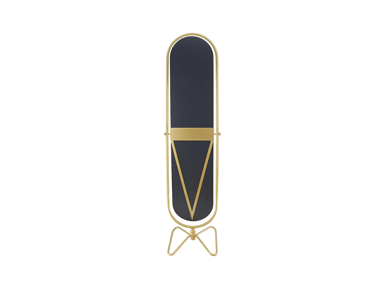 Espejo de pie giratorio de metal - L. 45 x A. 171 cm - Dorado - ASATU