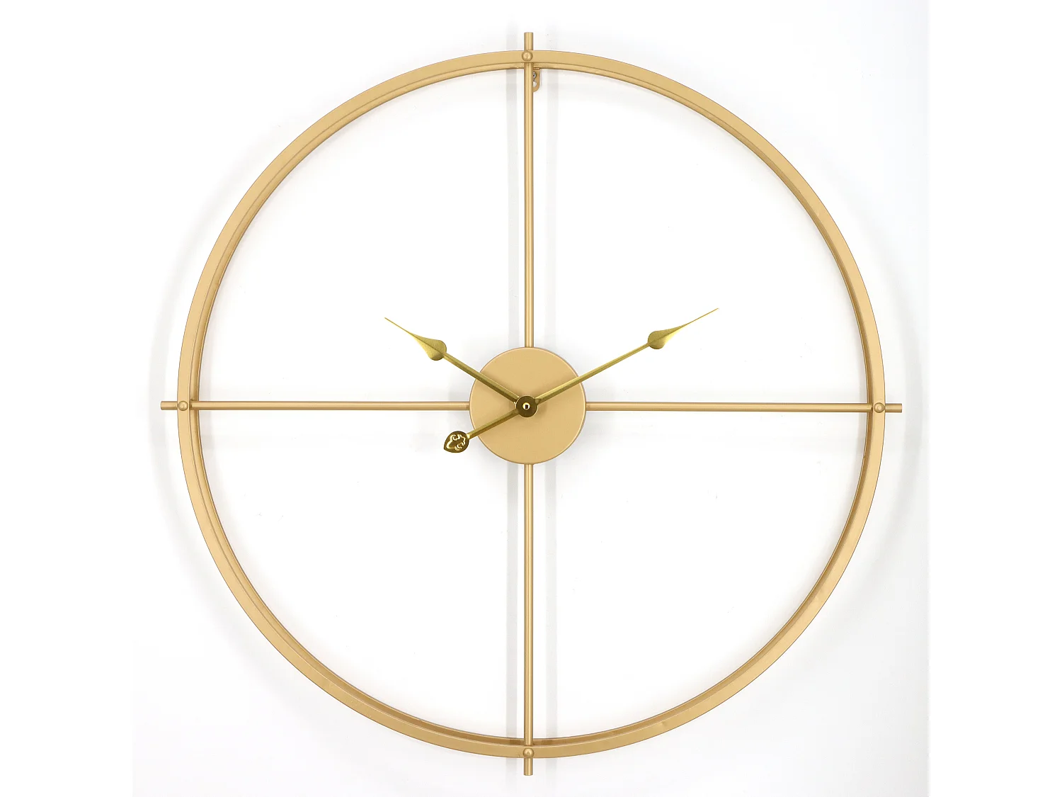 Horloge murale en métal - D. 80 cm - Doré - NEWPORT