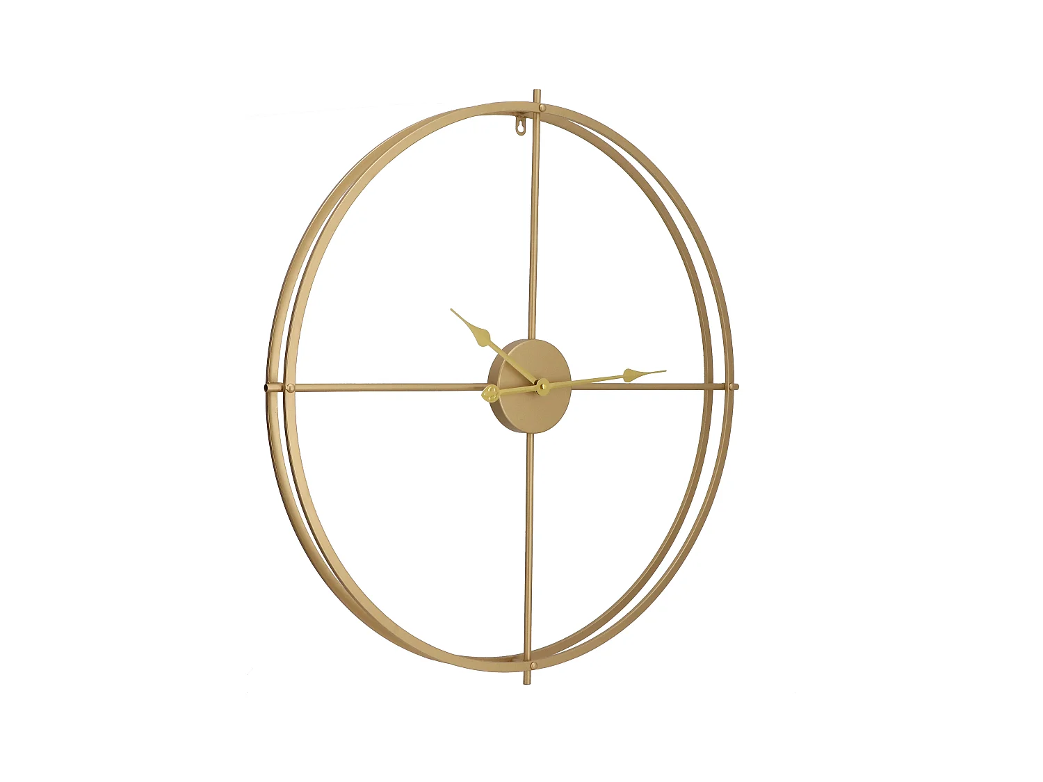 Wanduhr - Metall - 80 cm - Goldfarben - NEWPORT