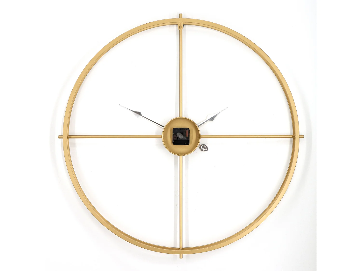 Horloge murale en métal - D. 80 cm - Doré - NEWPORT