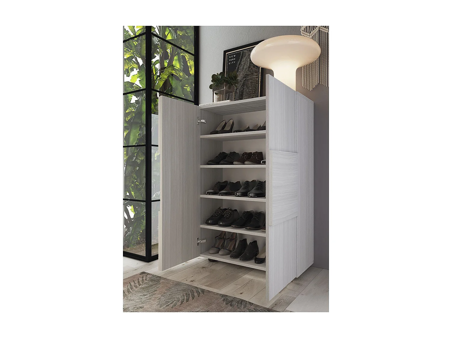 Meuble de rangement 2 portes H 115,5 cm - DAMA