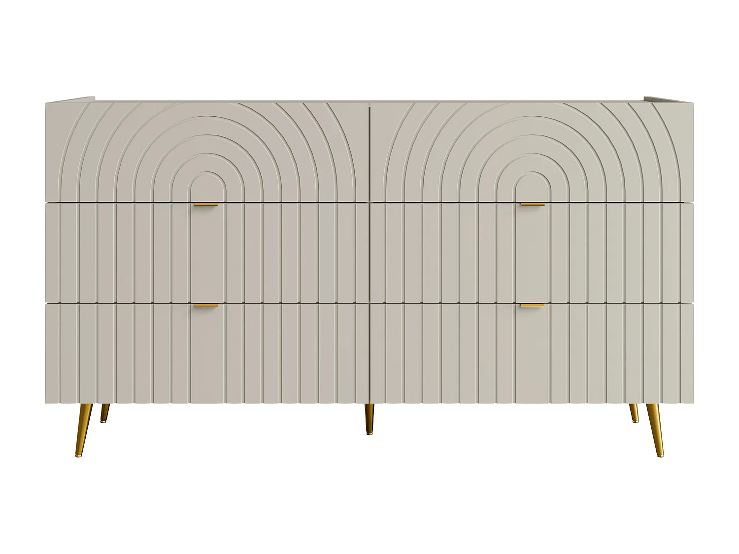 Commode 6 tiroirs - Beige - NORSIM de Pascal Morabito