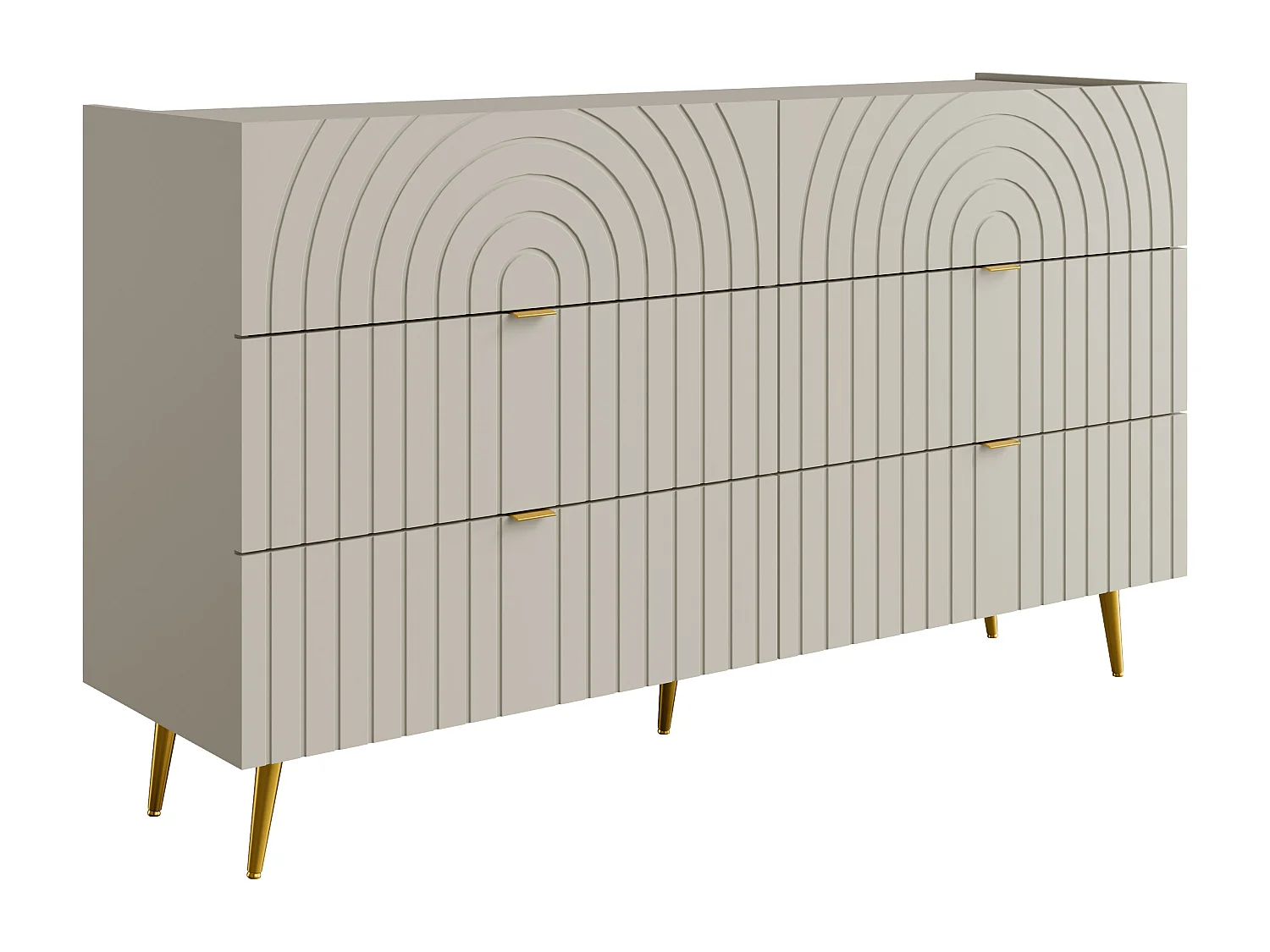 Commode 6 tiroirs - Beige - NORSIM de Pascal Morabito