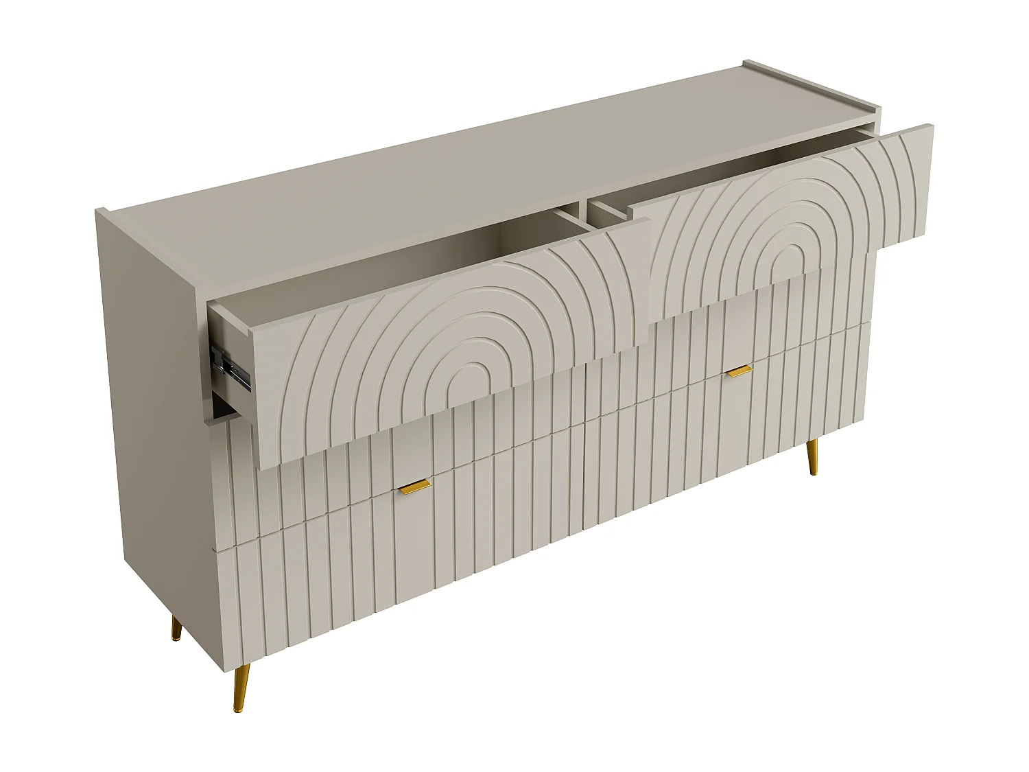 Commode 6 tiroirs - Beige - NORSIM de Pascal Morabito