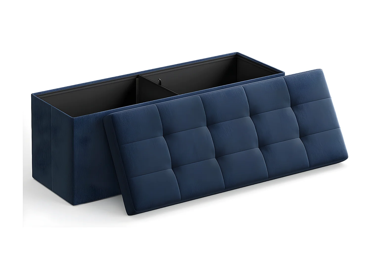 Coffre de rangement capitonné - L110 cm