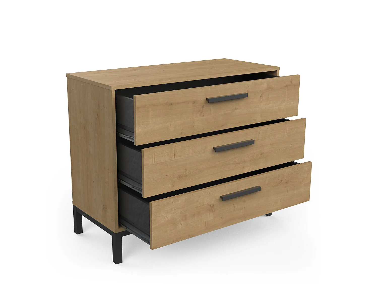 Commode 3 tiroirs L90,7 cm - CRAFT