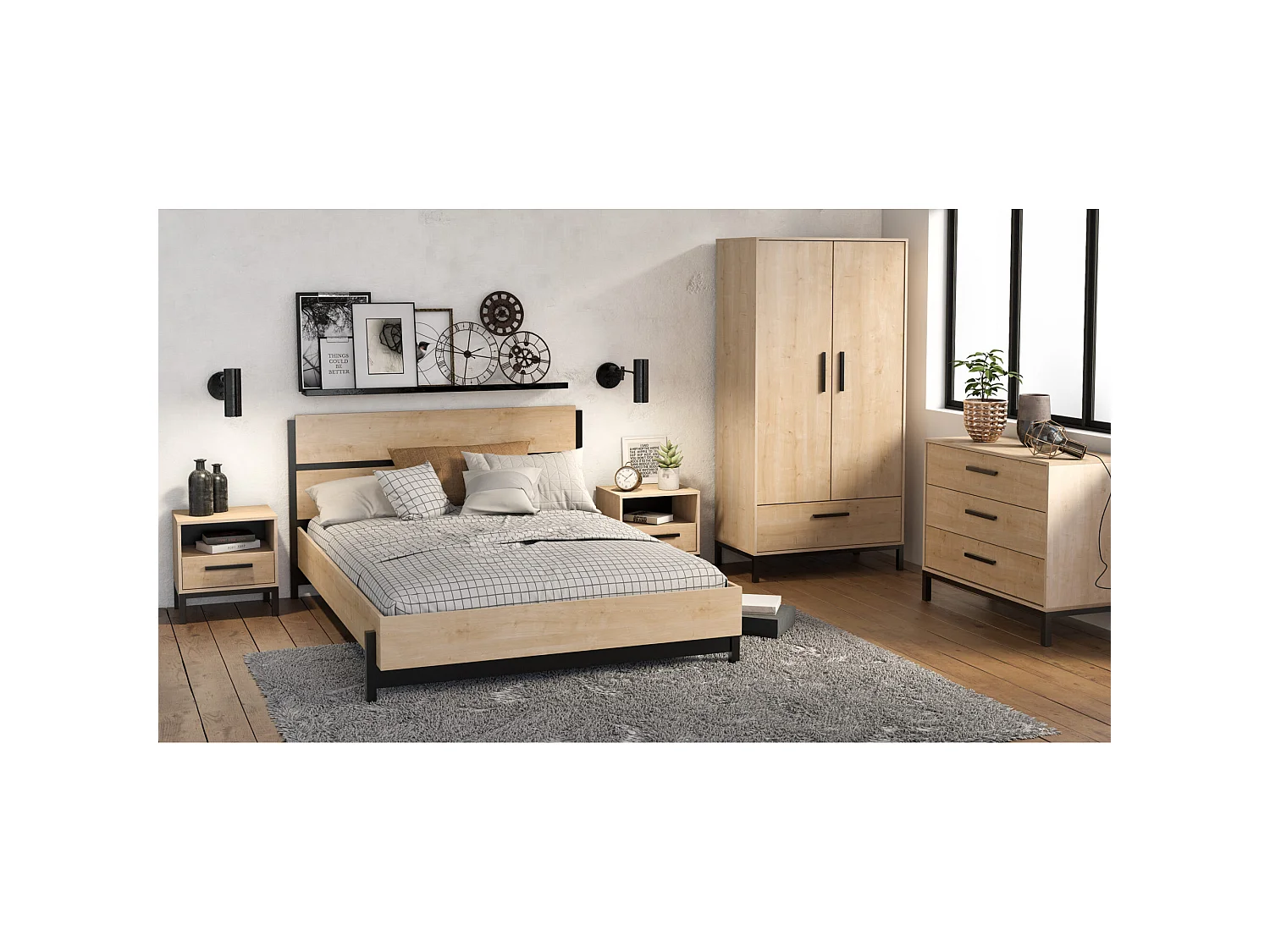 Commode 3 tiroirs L90,7 cm - CRAFT