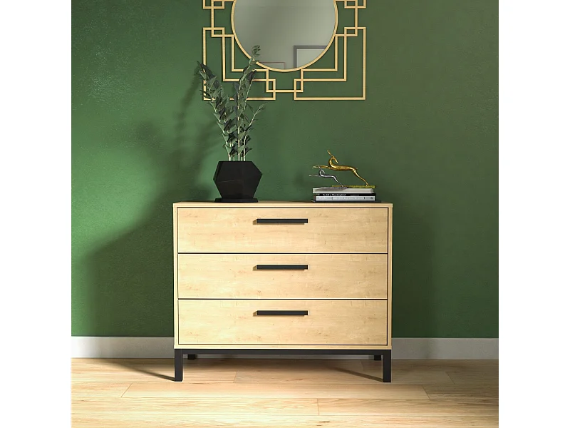 Commode 3 tiroirs L90,7 cm - CRAFT