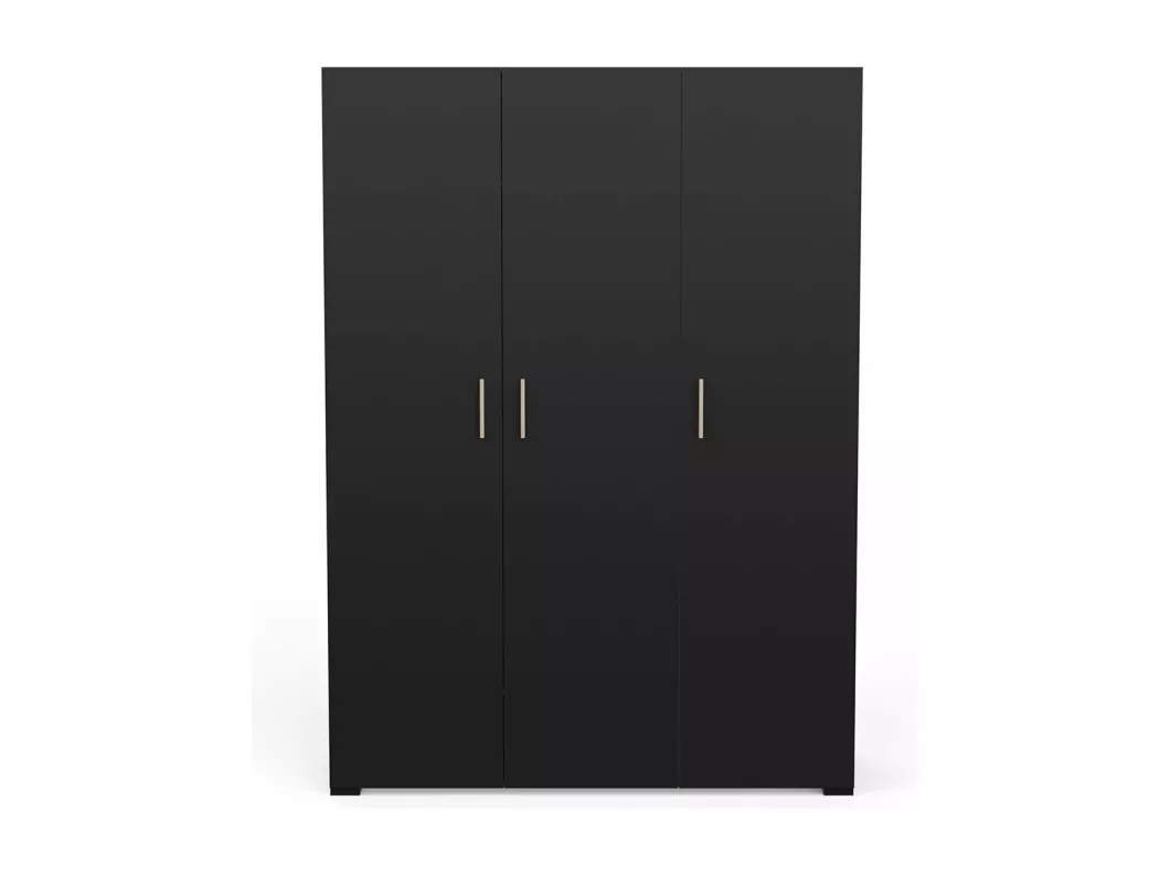 Kauf Unique 3-türiger Kleiderschrank mit Garderobe und Regalen- L134,6 cm