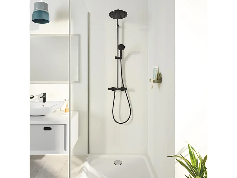 Colonne de douche thermostatique GROHE Vitalio Start 250 noire