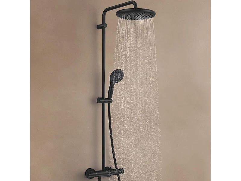 Colonne de douche thermostatique GROHE Vitalio Start 250 noire