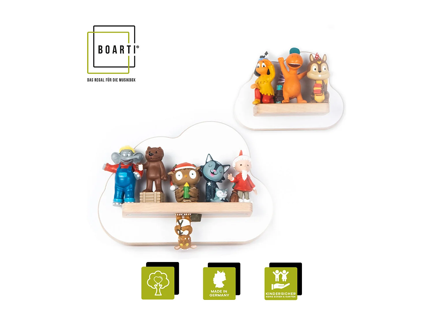 Prateleira de parede BOARTI Regal Branco A. 16 x L. 22 x P. 5 cm