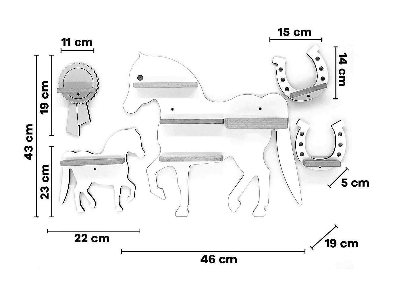 Shelf Animal Horse Kids Toniebox Tonies